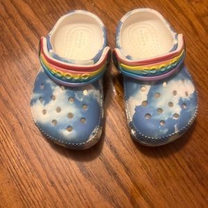 Rainbow & Clouds baby crocs
